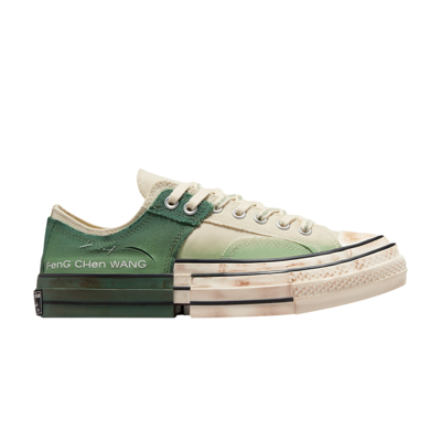 Pre-owned Converse Feng Chen Wang X Chuck 70 Low 'myrtle' In Green