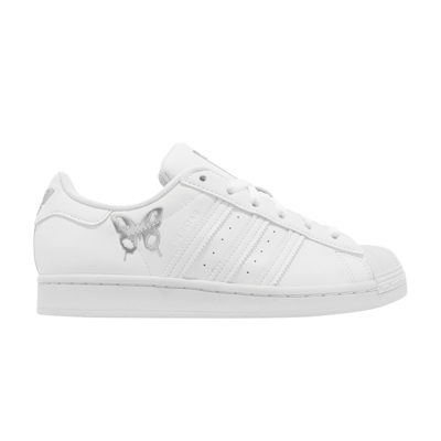Pre-owned Adidas Originals Wmns Superstar 'white Matte Silver Butterfly'