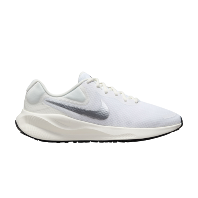 Pre-owned Nike Wmns Revolution 7 'white Metallic Silver'