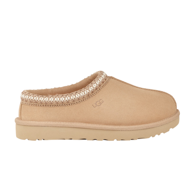 Pre-owned Ugg Wmns Tasman Slipper 'driftwood' In Tan