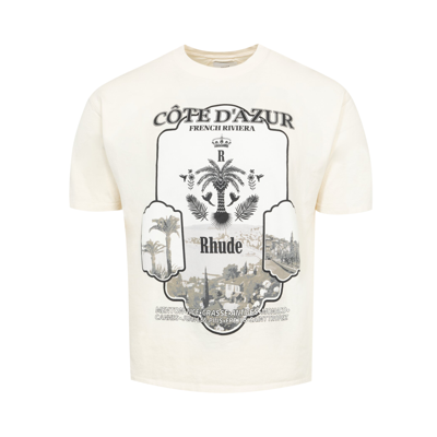 Pre-owned Rhude Azur Mirror Tee 'vintage White'