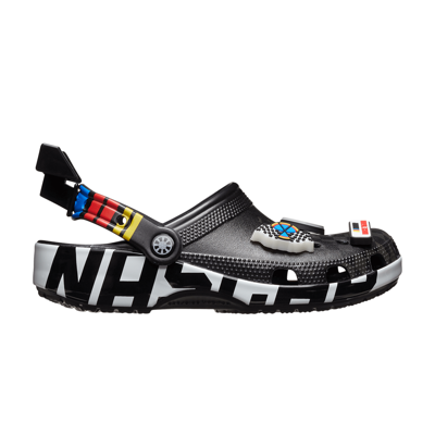 Pre-owned Crocs Nascar X Classic Clog 'black'