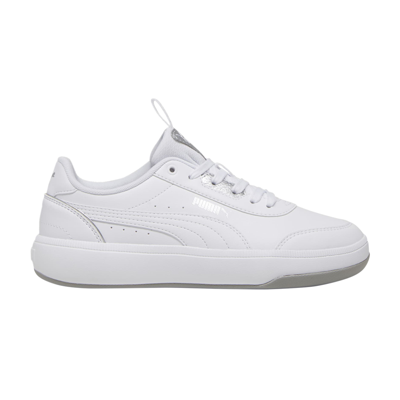 Pre-owned Puma Wmns Tori 'pop-up Metallics - White Silver'