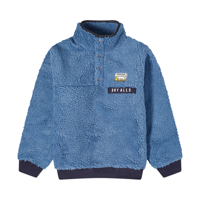 Pre-owned Human Made Boa Fleece Pullover 'blue'