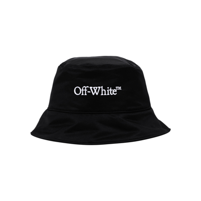 Pre-owned Off-white Bookish Bucket Hat 'black/white'
