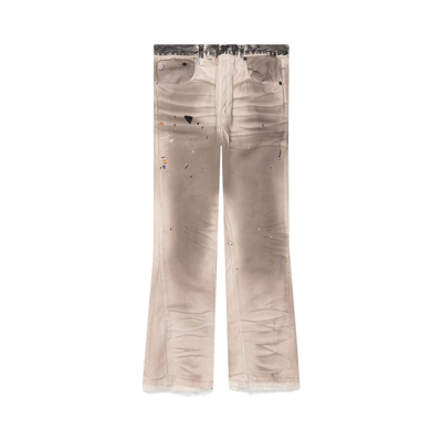 Pre-owned Gallery Dept. Hollywood Blv La Flare Jeans 'natural' In Tan