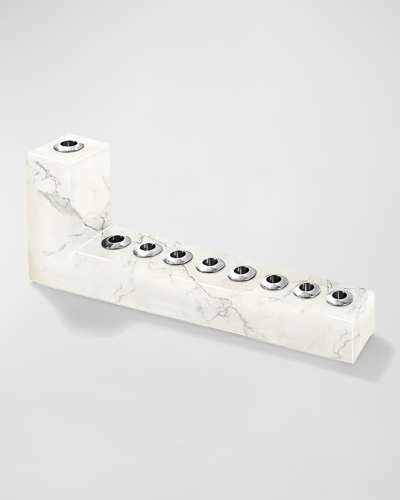 Anna New York Brillante Menorah In White