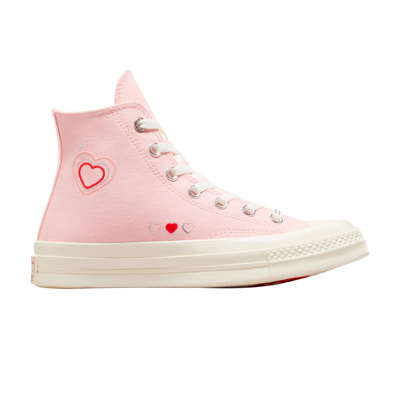 Pre-owned Converse Wmns Chuck 70 High 'y2k Heart' In Pink
