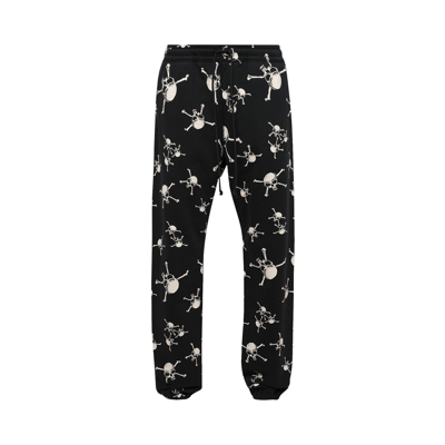 Pre-owned Saint Michael Skull Sweatpants 'black'