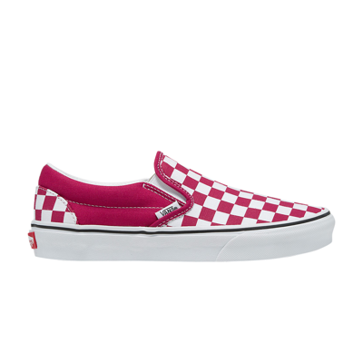 Pre-owned Vans Classic Slip-on 'checkerboard - Cherries Jubilee' In Red