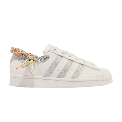 Pre-owned Adidas Originals Wmns Superstar 'satin Scarf - White Tint' In Cream