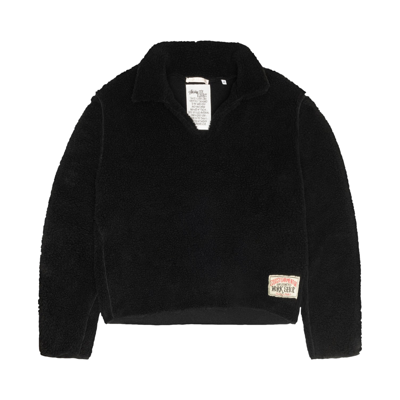 Pre-owned Stussy X Our Legacy Work Shop Runner Fleece Pullover 'black'
