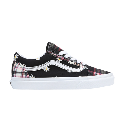 Pre-owned Vans Old Skool 'floral Plaid Patchwork' In Black