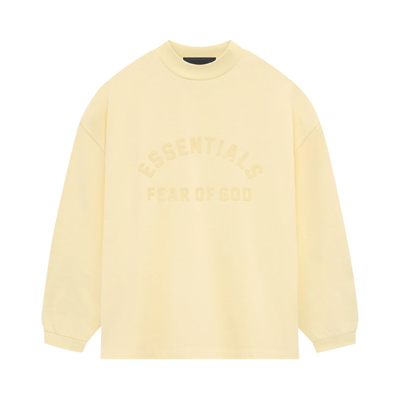 Pre-owned Essentials Fear Of God  Long-sleeve T-shirt 'garden Yellow'