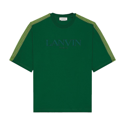Pre-owned Lanvin Side Curb Oversized T-shirt 'bottle' In Green