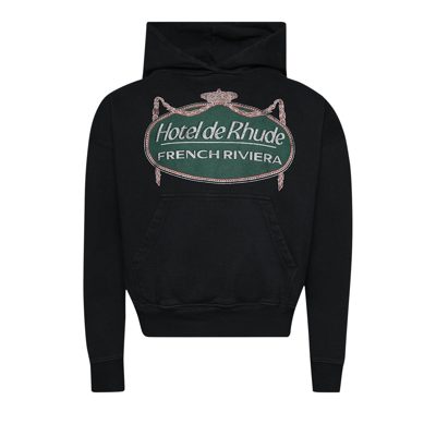 Pre-owned Rhude Riviera Hoodie 'vintage Black'