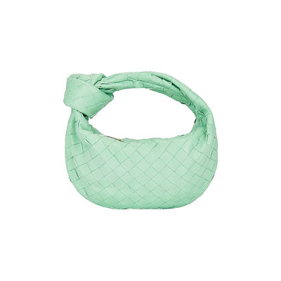 Pre-owned Bottega Veneta Mini Jodie Bag 'siren/gold' In Green