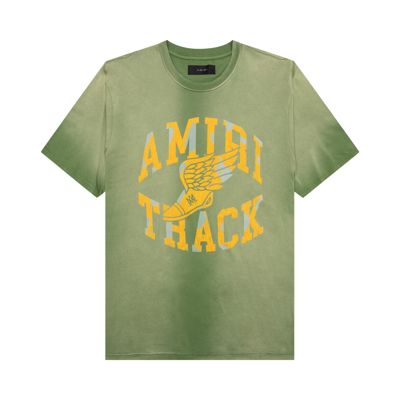 Pre-owned Amiri Track Tee 'green'