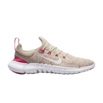 Pre-owned Nike Wmns Free Run 5.0 Next Nature 'sanddrift Sea Coral' In Cream