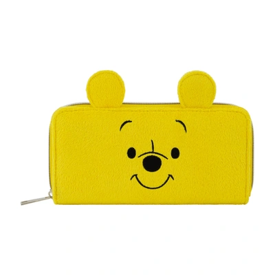 Disney Winnie The Pooh Zip Around Wallet In Yellow
