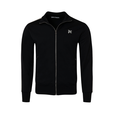 Pre-owned Palm Angels Monogram Track Jacket 'black/off White'