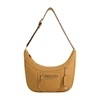 True Religion Suede Pu Zip Top Hobo In Brown