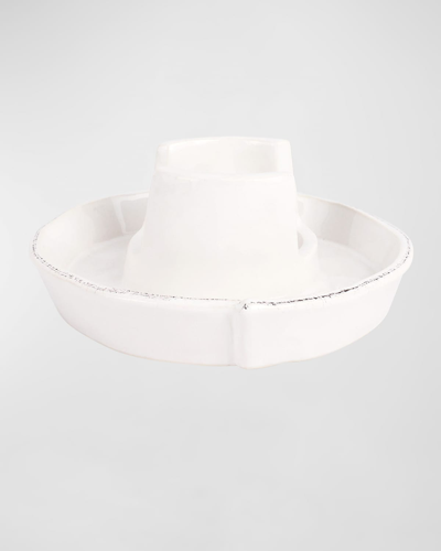 Vietri Lastra Sponge Holder In White