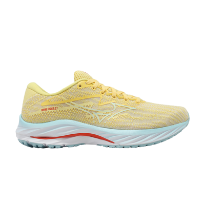 Pre-owned Mizuno Wmns Wave Rider 27 Super Wide 'anise Flower' In Yellow