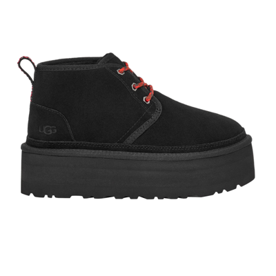 Pre-owned Ugg Wmns Neumel Heritage Platform Chukka 'black'