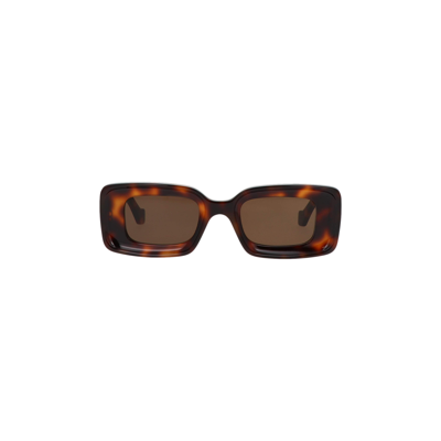 Pre-owned Loewe Chunky Anagram Sunglasses 'dark Havana/brown'