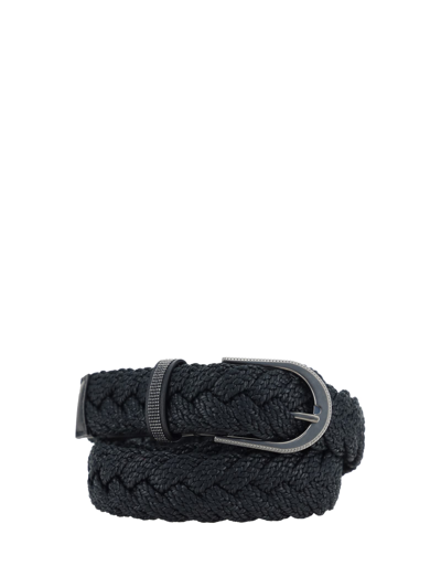 Brunello Cucinelli Belt In Black