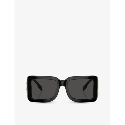 BURBERRY WOMENS BLACK BE4406U SQUARE-FRAME ACETATE SUNGLASSES