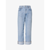 Agolde Used Effect Fran Jeans In Force (vint Marbled Ind)
