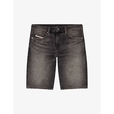 Diesel Mens 2 Faded-wash Slim-fit Denim Shorts