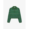 LOEWE STRIPED RELAXED-FIT WOOL-KNIT POLO SHIRT