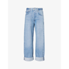 Citizens Of Humanity Womens Brielle Ayla Wide-leg Mid-rise Recycled-denim Jeans In Brielle