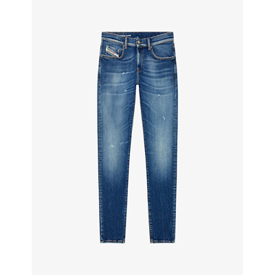 Diesel Mens 1 2019 D-strukt Faded-wash Slim-leg Stretch-denim Jeans