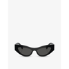 Dolce & Gabbana Dg4450 Cat Eye-frame Acetate Sunglasses In Black