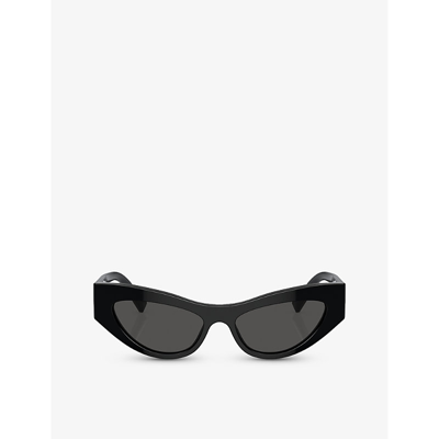 Dolce & Gabbana Dg4450 Cat Eye-frame Acetate Sunglasses In Black