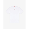 Diesel Mens  T-adjust-bigoval Brand-embossed Cotton-jersey T-shirt In 100