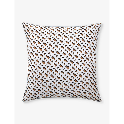 Hugo Boss Boss Multicoloured Monogram-pattern Cotton Pillowcase 65cm X 65cm