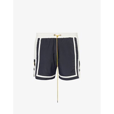 Rhude Shorts In Black Ivory