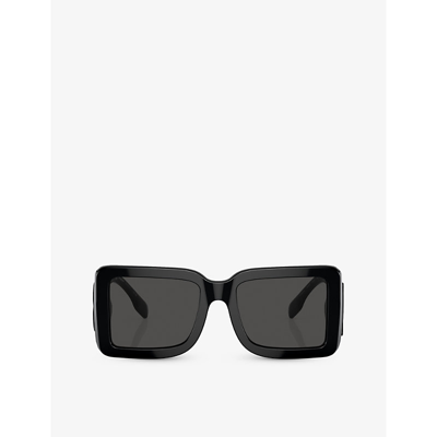 Burberry Womens Black Be4406u Square-frame Acetate Sunglasses