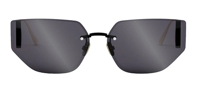 Dior 30montaigne B3u Sunglasses In Black Smoke Mirror