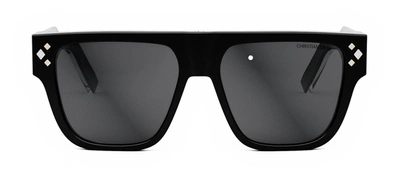 Dior Cddiamond S6i 10a0 Dm40124i 01a Flattop Sunglasses In Black