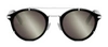 Dior Blacksuit R7u 11a4 Dm40111u 02c Round Sunglasses In Matte Black / Smoke Mirror