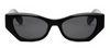 Dior Lady 95.22 B1i 10a0 Cd40147i 01a Cat Eye Sunglasses In Shiny Black/smoke