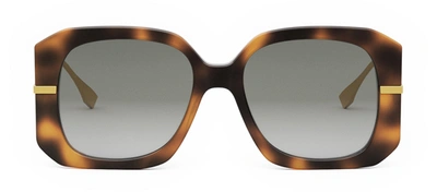Fendi Fe 40065 I 55b Butterfly Sunglasses In Grey