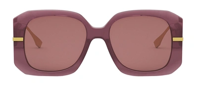 Fendi Fe 40065 I 81s Butterfly Sunglasses In Violet