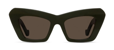Loewe Lw 40036 I 96e Cat Eye Sunglasses In Brown
